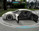 Google has partnered with Porsche to give users an AR experience in their driveway. (Source: Google)