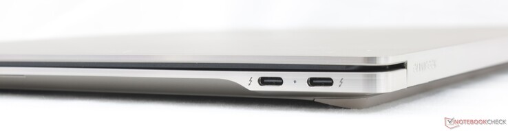 Right: 2x USB-C Thunderbolt 4 w/ DisplayPort 2.1 + Power Delivery 3.1