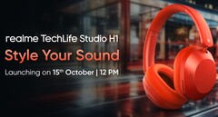 The Techlife Studio H1 in Crimson Beats colorway (Image source: Realme)
