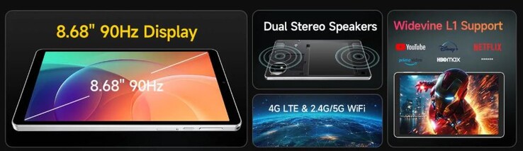 The Tab A9 Pro has a compact 8-inch screen (Image source: Ulefone)