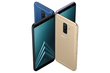The Samsing Galaxy A6+, with dual rear cameras and a 6-inch display. (Source: Samsung)