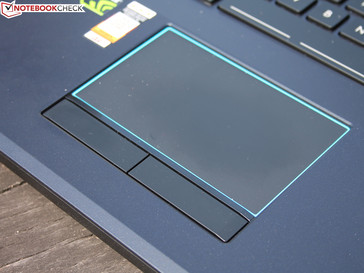 Touchpad with dedicated buttons