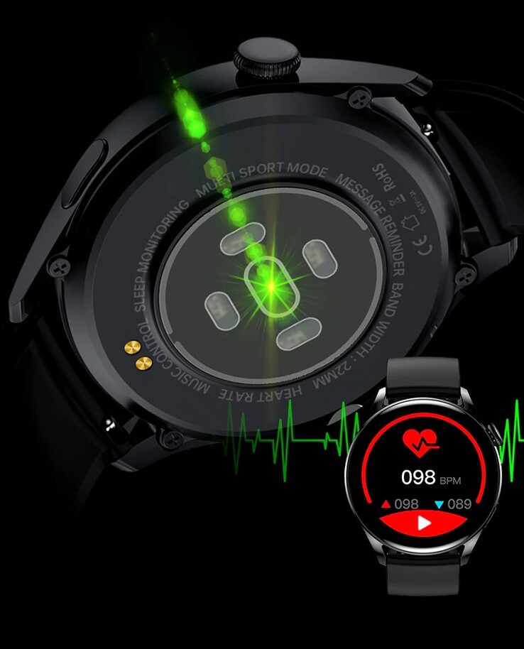 The KESHUYOU GT5 smartwatch. (Image source: KESHUYOU)