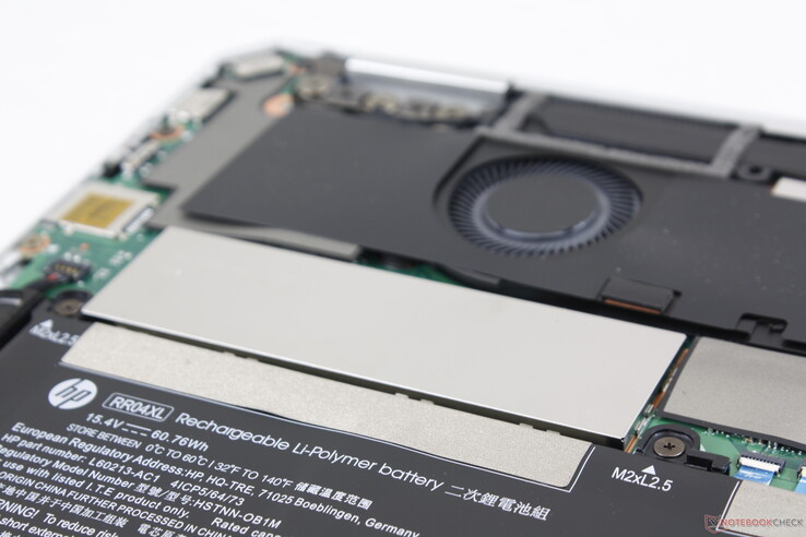 Removable M.2 SSD behind the aluminum cover