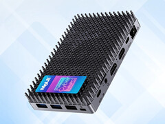 The Cyber X1 mini PC costs around $349 in the EU. Pictured: the design of the system. (Image source: MeLE - edited)