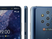 The supposed press render shows off the dramatic camera system of the Nokia 9 PureView smartphone. (Source: 91mobiles)
