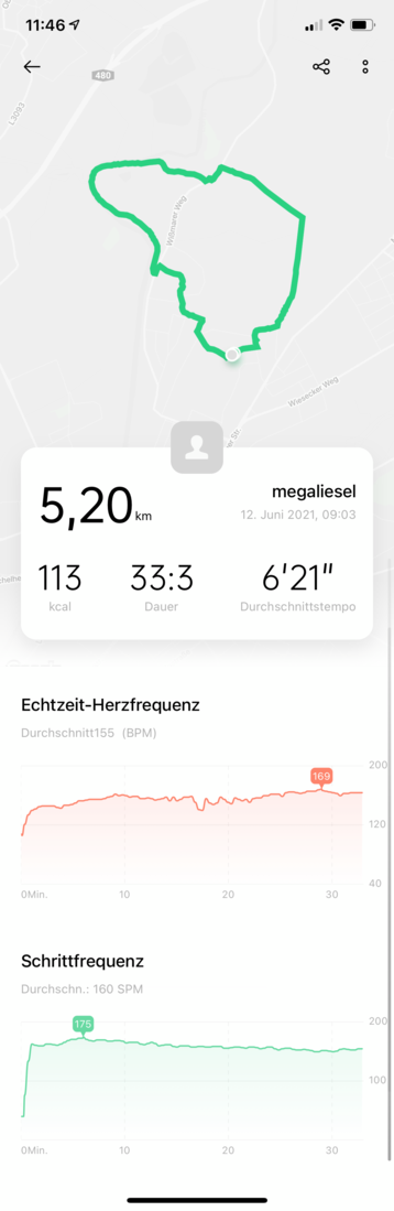 Outdoor running log