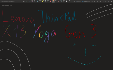 Lenovo ThinkPad X13 Yoga Gen 3: pen functionality test