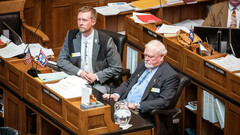 The EV ban bill's co-sponsors (image: Matt Idler for Cowboy State Daily)