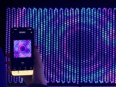 The Twinkly Lightwall LED backdrop is audio-responsive. (Image source: Twinkly)