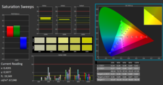 CalMAN - Color saturation (calibrated)