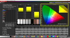 CalMAN ColorChecker (target color space DCI-P3)