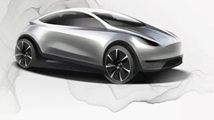 Compact EV design drawing (image: Tesla)