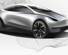 Compact EV design drawing (image: Tesla)