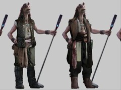 The alleged leaked images for Star Wars Eclipse show a Gungan character (Pictured), along with others. (Image source: MP1st)