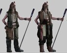 The alleged leaked images for Star Wars Eclipse show a Gungan character (Pictured), along with others. (Image source: MP1st)