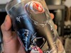 Close up of printed tumbler.