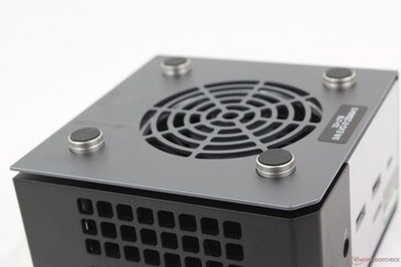 The outer chassis can be removed via finger screws along the bottom