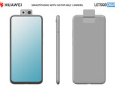 One of Huawei's alleged new flip-phone designs. (Source: LetsGoDigital)