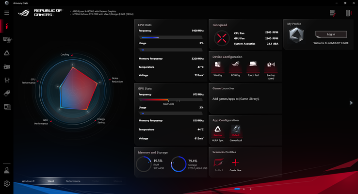System is on Silent mode and yet both the CPU and GPU fans are still spinning