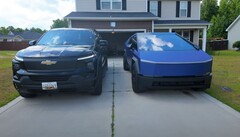 The Tesla Cybertruck faces stiff competition from competing eletric pickups, including the Chevrolet Silverado EV. (Image Source: Lamar MK via YouTube)