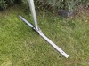 Base with holes for tent pegs