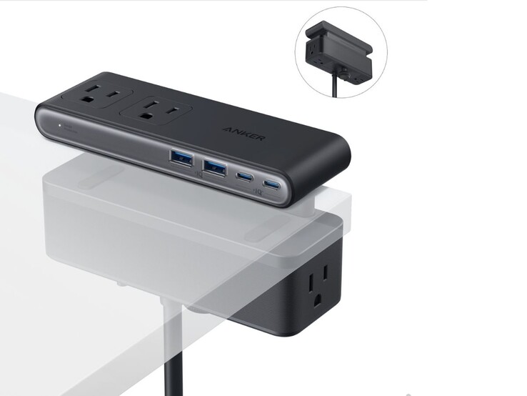 The Anker Nano Power Strip (10-in-1, 70W, Clamp). (Image source: Anker)
