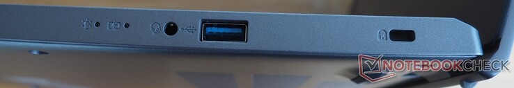 On the right: USB-A 3.0, Kensington lock slot