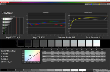 Grayscale (Contrast: Auto, White Balance: Warm, Target Color Space: sRGB)