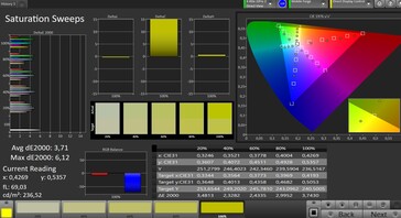 Saturation sweeps (target color space: sRGB)