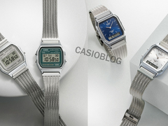 From left to right, the Casio A158WEM-3, A158WEM-7, AQ-230EM-2A, and AQ-230EM-7A. (Image source: Casioblog)