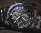 Citizen Attesa x The Mandalorian Beskar limited edition showing its textured black dial