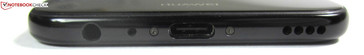 bottom: headset jack, microphone, USB-2.0 Type-C port, speaker