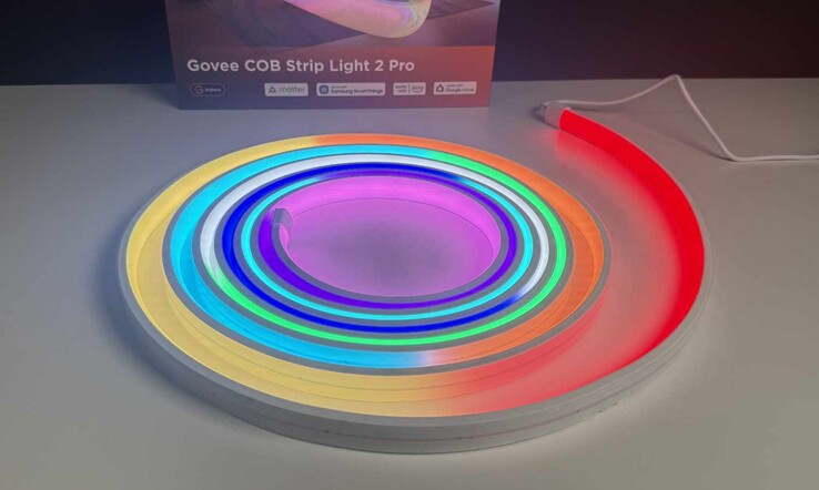 Govee COB Strip Light 2 Pro Review (shown here while still coiled)