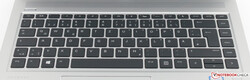 The HP ProBook 440 G6 keyboard