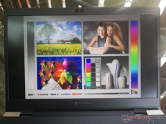 Outdoors under shade