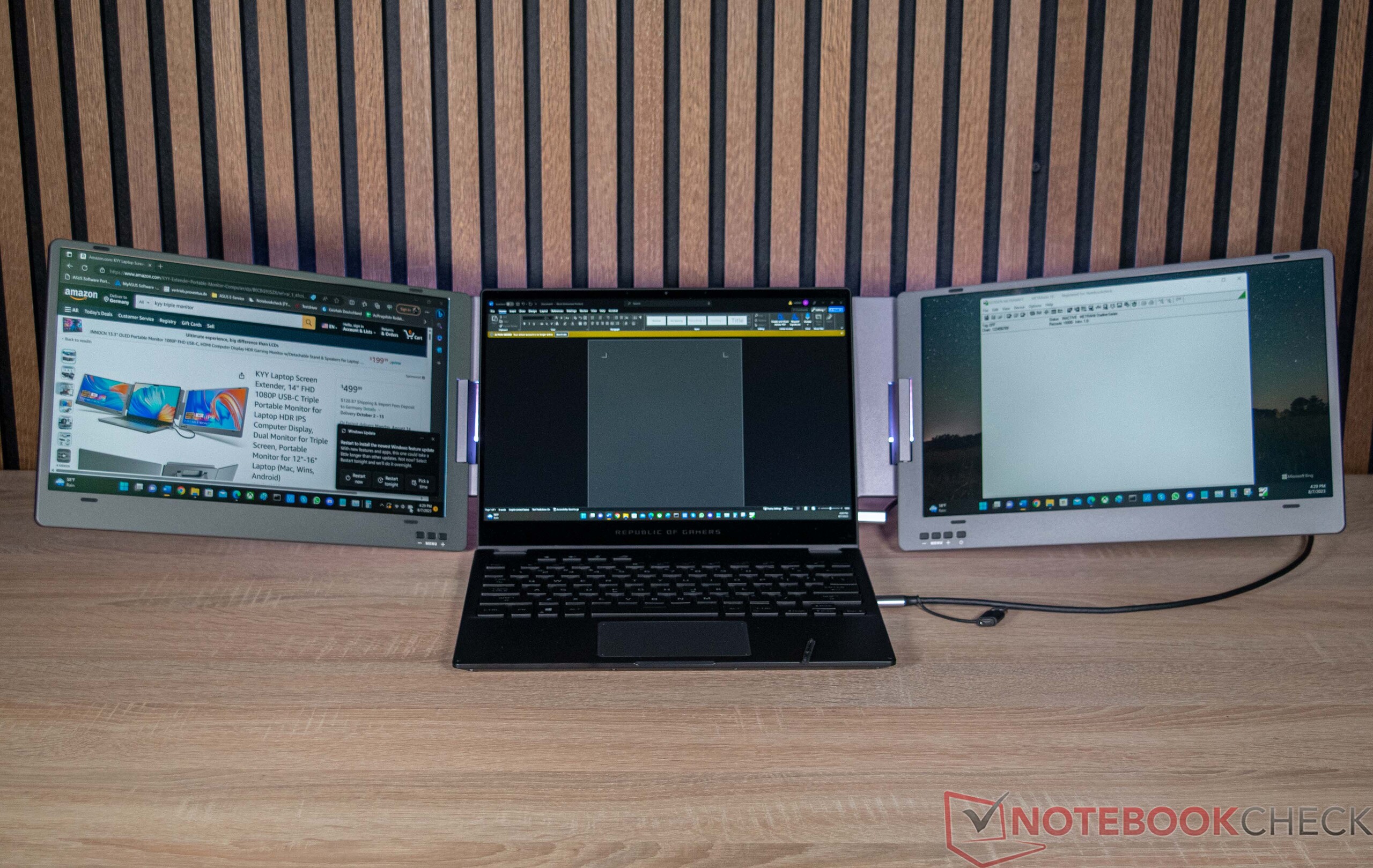 Dual monitor promo laptop