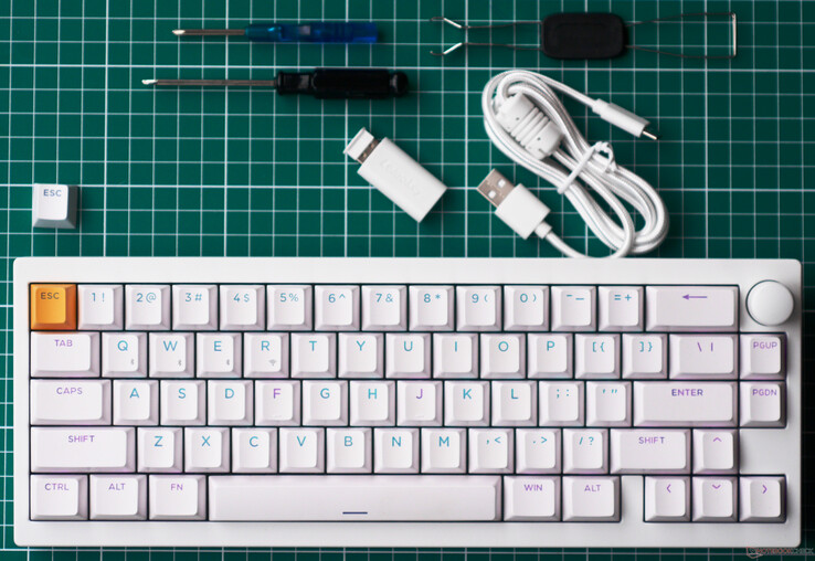 Lemokey P2 HE keyboard and included accessories