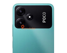 The POCO M6 Pro 5G in its turquoise colour option. (Image source: Pricebaba)