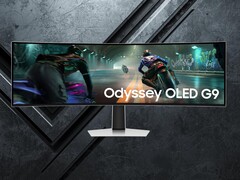 Samsung Odyssey G9 G91SD OLED gaming monitor is shown (Image source: Samsung with edits)