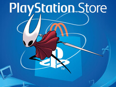 Hornet from Silksong with PlayStation Store logo (Image source: Team Cherry, Sony PlayStation with edits)