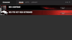 SSE3 allows customizing the light bar and per-key RGB lighting. (Image Source: MSI)