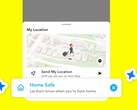 Snapchat's Home Safe feature (Image Source: Snapchat)