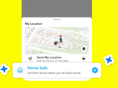 Snapchat's Home Safe feature (Image Source: Snapchat)
