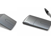 With a twist of a hinge the Yoga Mouse becomes a handy flat laser presenter. (Source: Lenovo)