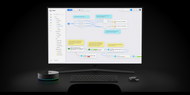 You can use Advanced Flow for smart home automation. (Image source: Homey)