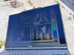 Outdoors under sunlight