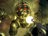A screengrab from Bioshock Remastered showing a player fighting a Big Daddy (image source: SteamDB)
