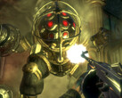 A screengrab from Bioshock Remastered showing a player fighting a Big Daddy (image source: SteamDB)