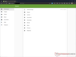 Android filesystem accessed via Sweech